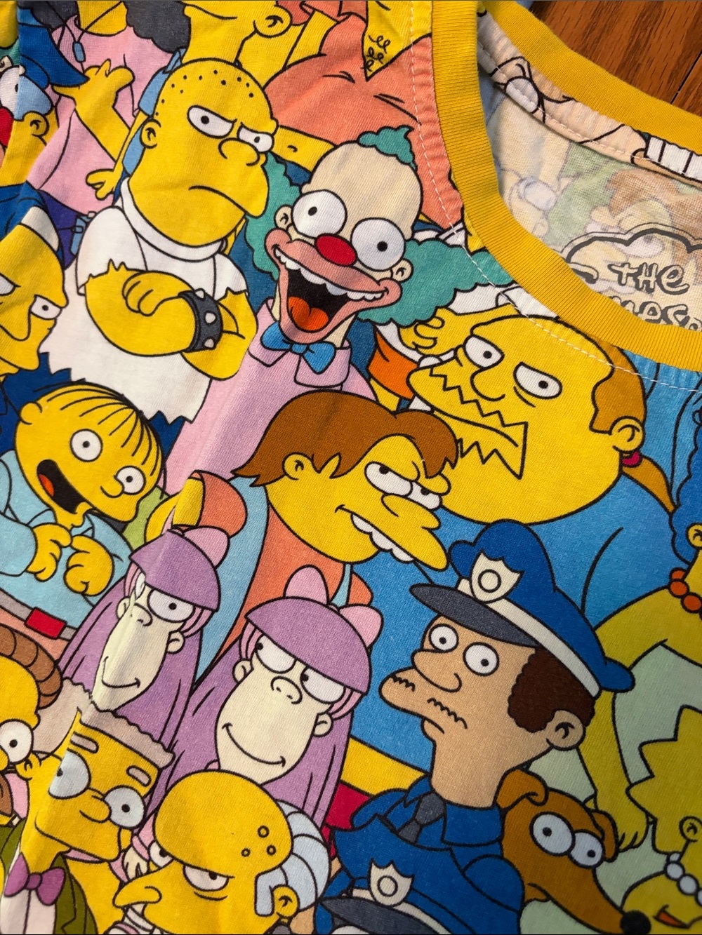 Cakeworthy AOP: The Simpsons All-Over Print Tee - Yellow Multi - Picture 4 of 6